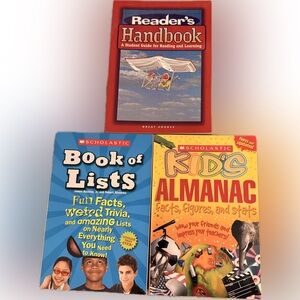 Book lot of 3 Scholastic Educational Books Student Teacher Home School Reading